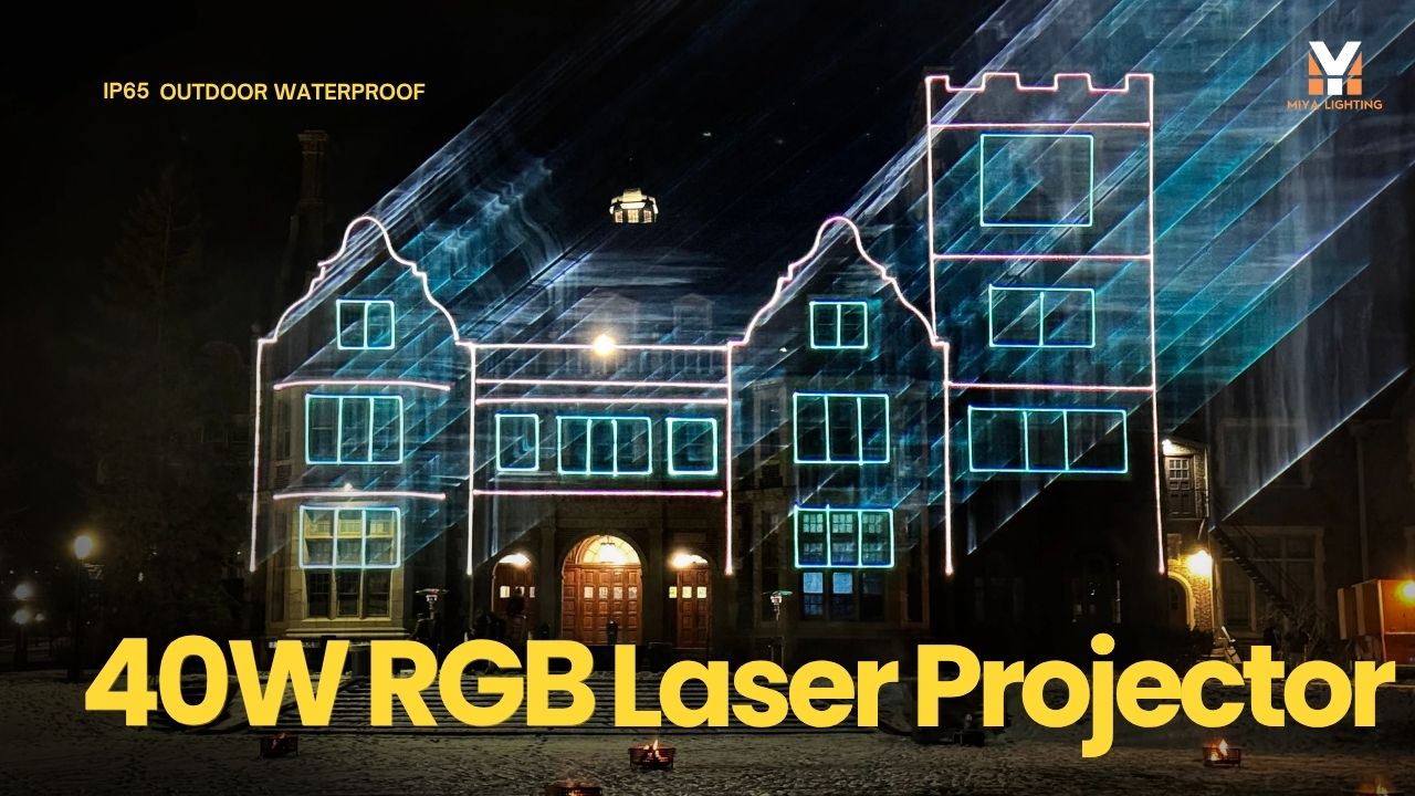 Make Your Brand Launch Unforgettable with Outdoor Laser Logo Projection