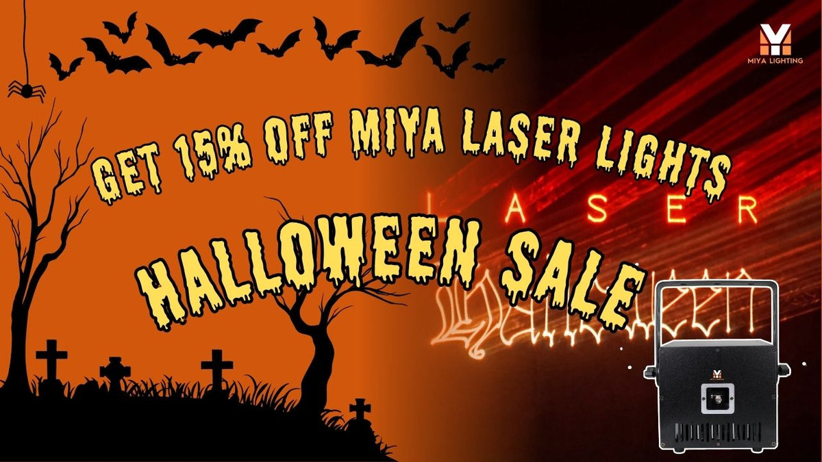 Light Up Your Halloween — Get 15% OFF MIYA G1 Laser Lights