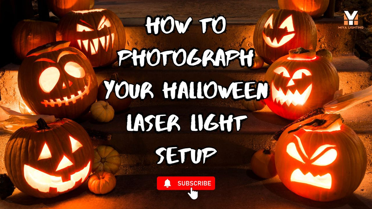 How to Photograph Your Halloween Laser Light Setup