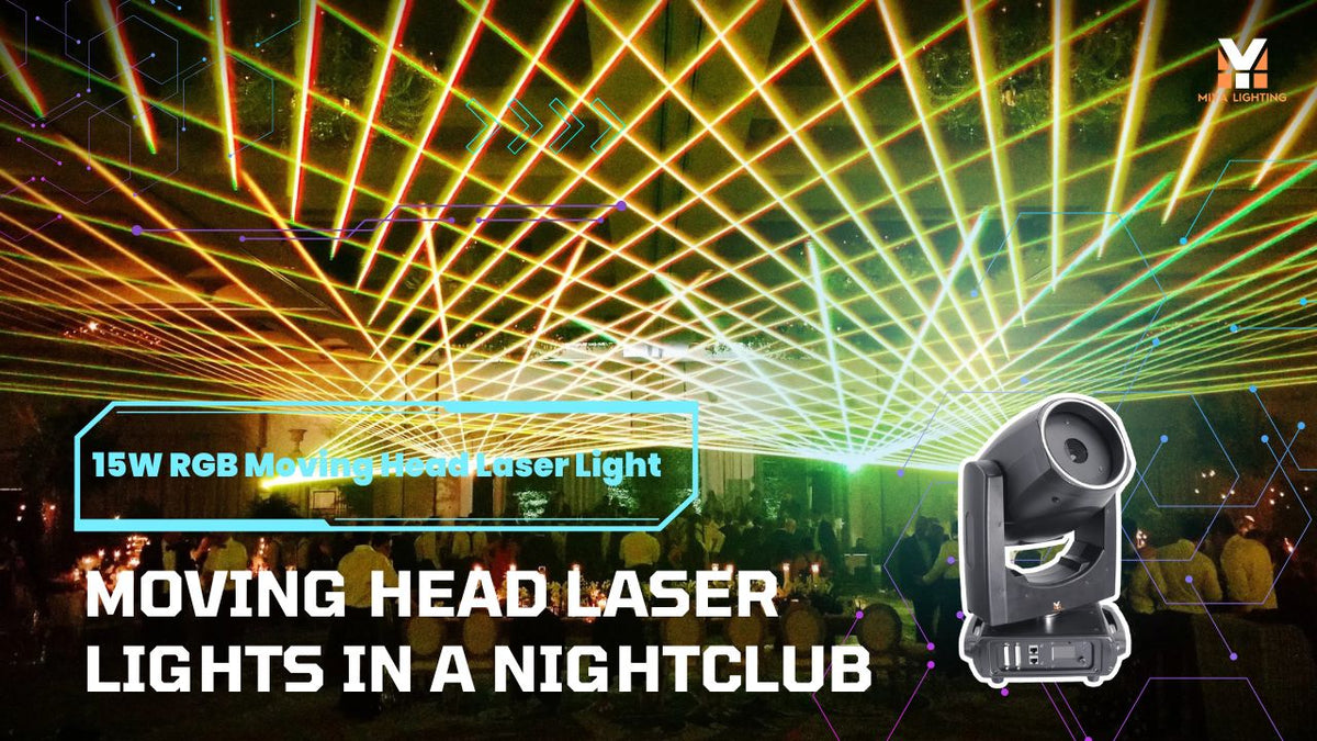 How to Use Moving Head Laser Lights in a Nightclub
