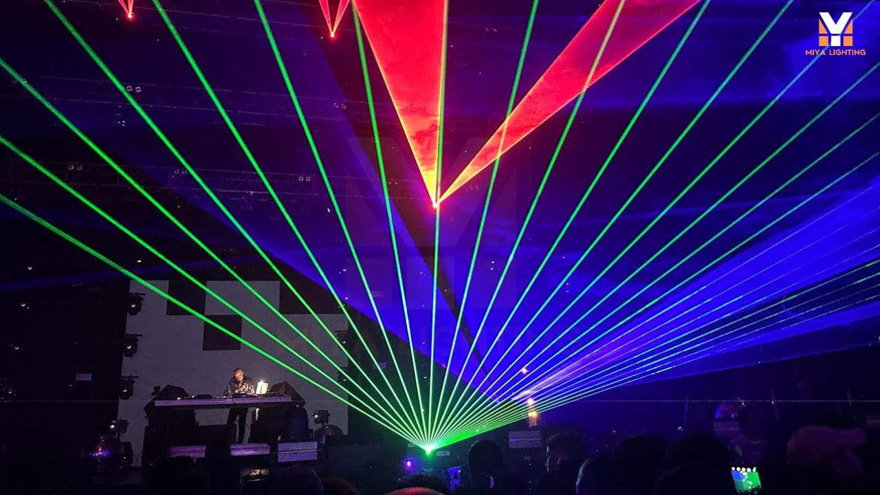 MY SF2 Best Laser Projector for DJ Events Stage Shows and Outdoor Light Displays