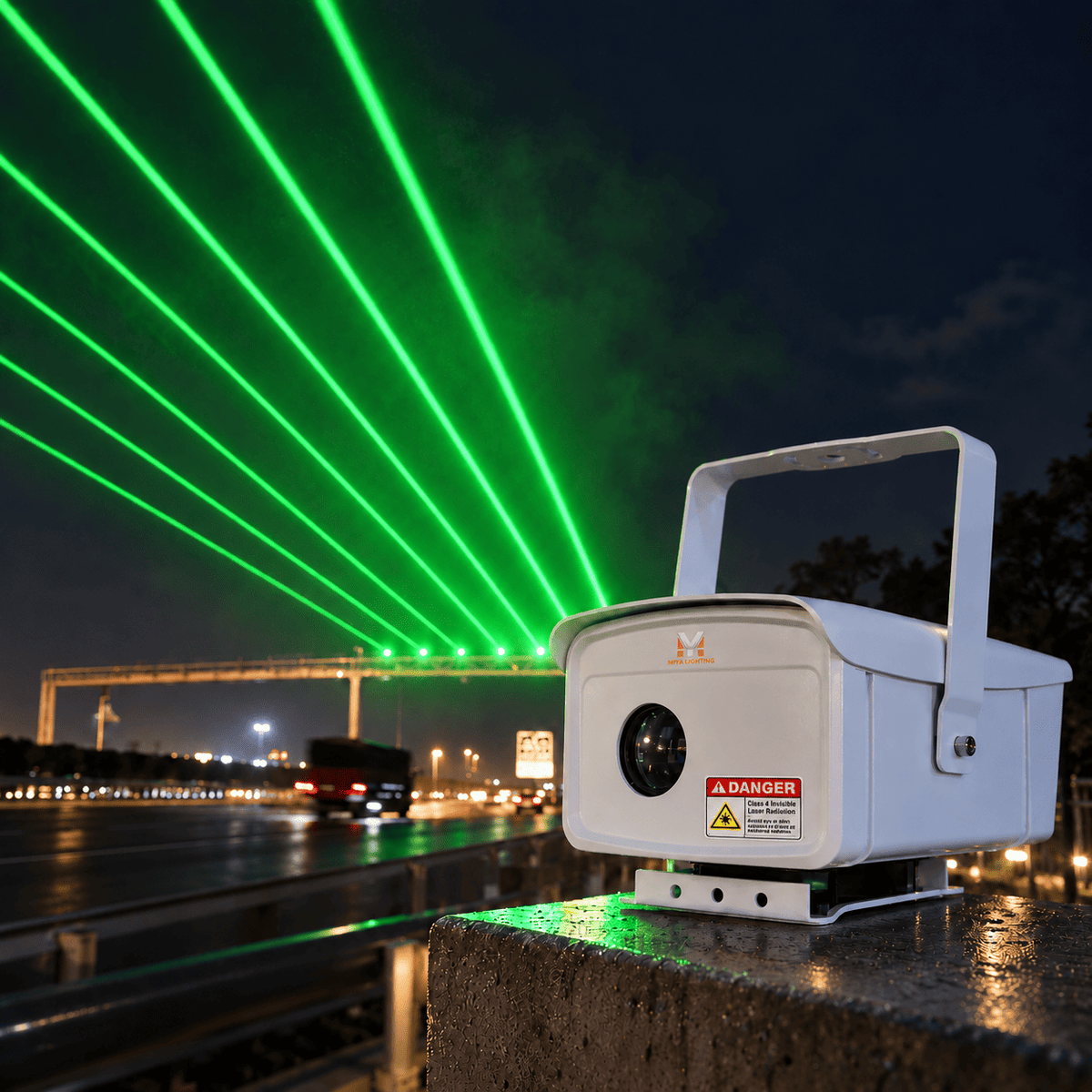 MA1-G 2W IP66 Waterproof Green Laser Projector for Highway Lighting