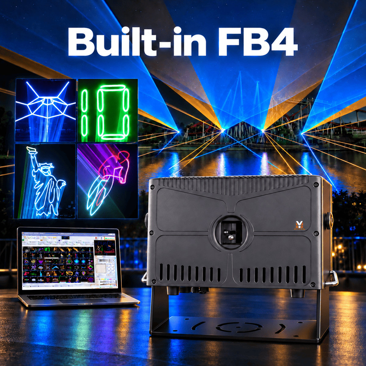 Waterproof 60W RGB Laser for Outdoor Performances