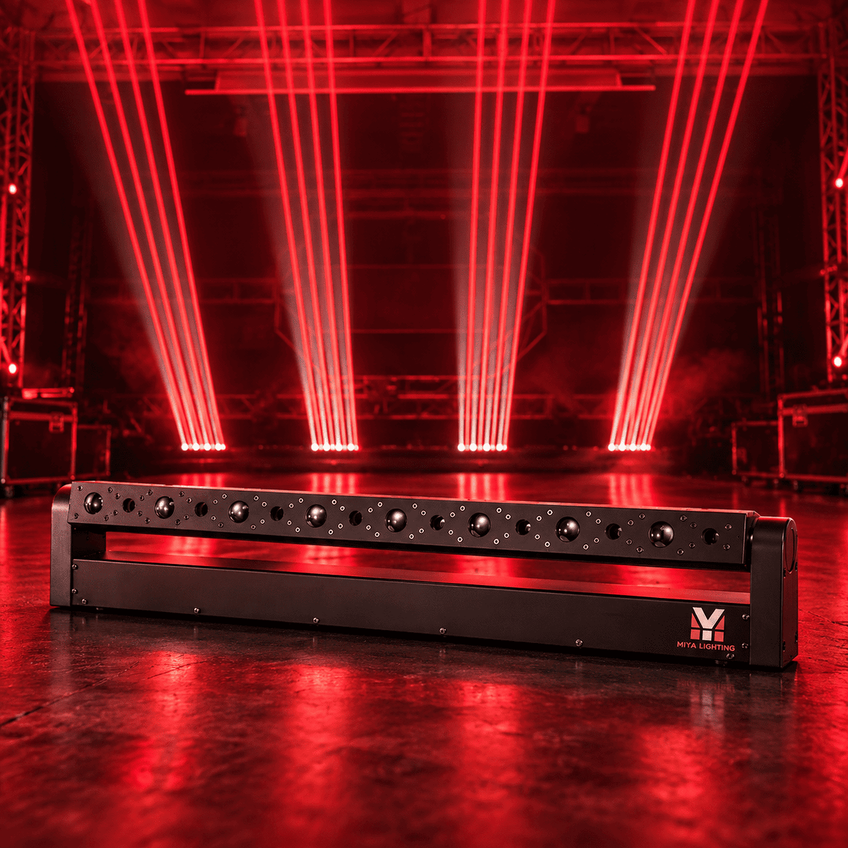 6 Eyes 6×500mW DJ LED Stage Light Bars Bar with Red Laser Beams DJ Equipment