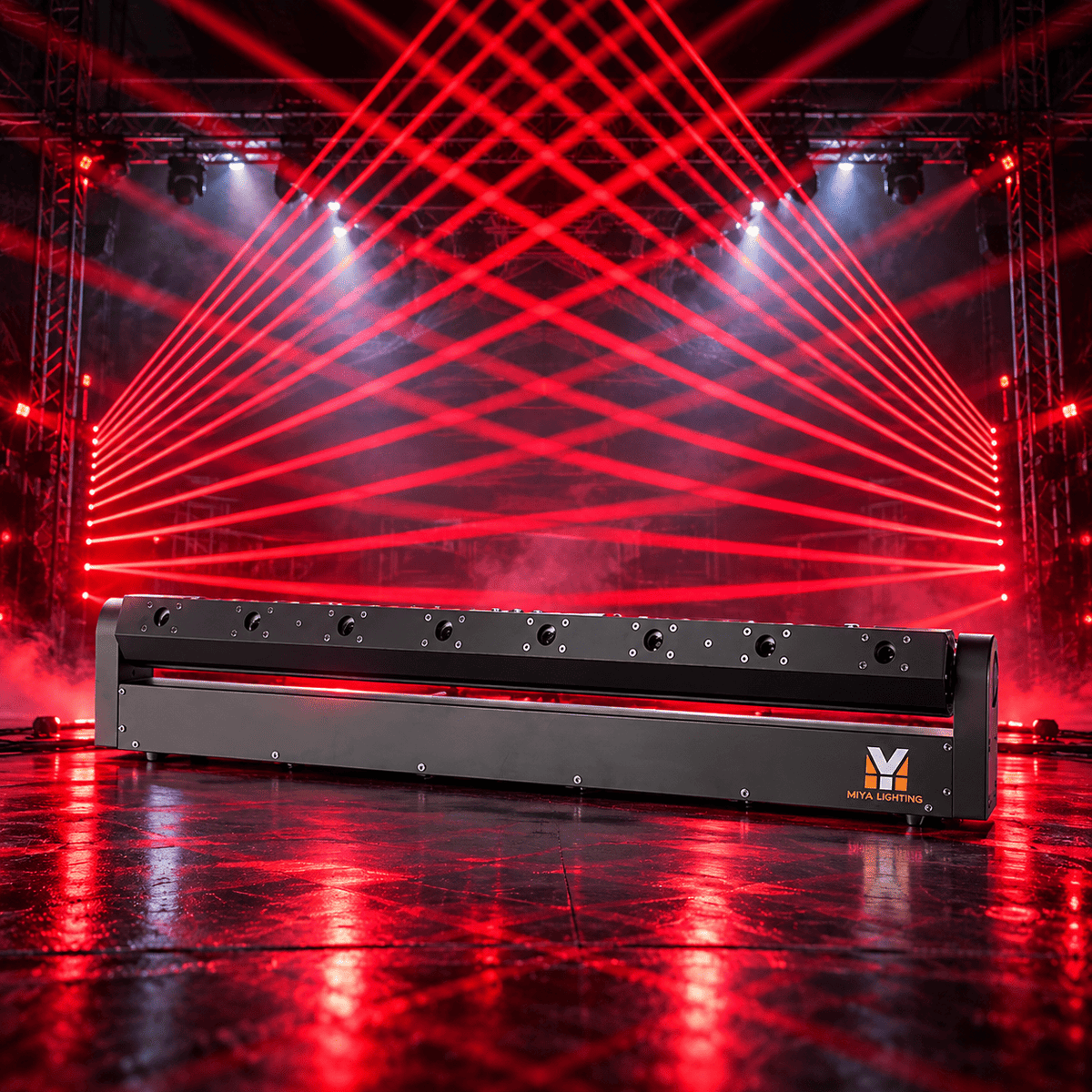 8 Eyes Moving Head Red Laser Beam Pro System for Stage Light DMX Control Laser Bar