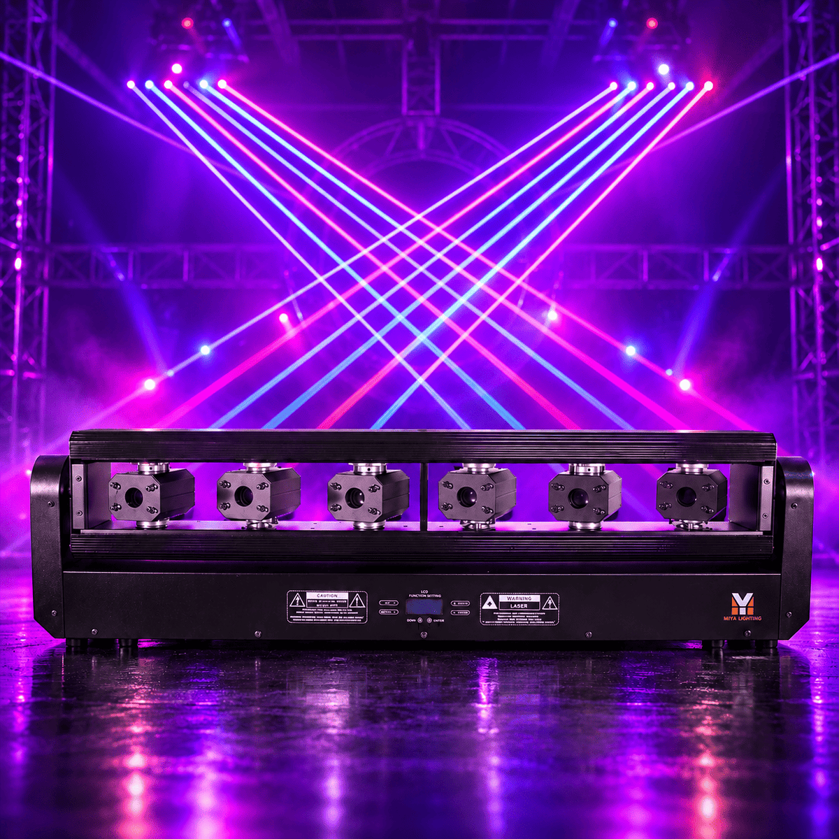 6 Eyes RGB Laser Moving Head Full Color laser stage lighting Monster DJ club lighting laser light show