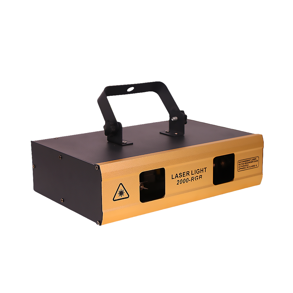 2W Voice Remote Dual Lens RGB Laser Animation Light for DJ Disco Stage Party