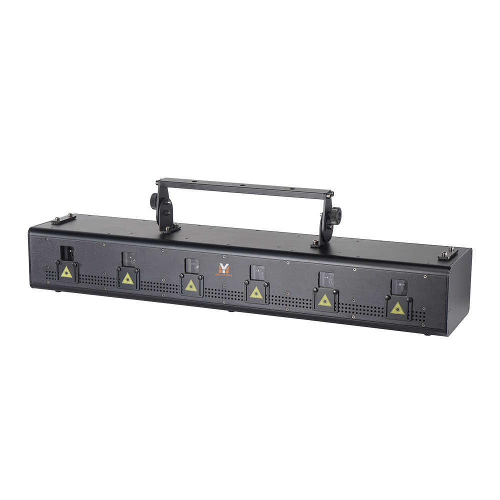 12W 6-lens RGB full-color lasers animation DJ lighting beam projector for stage lights