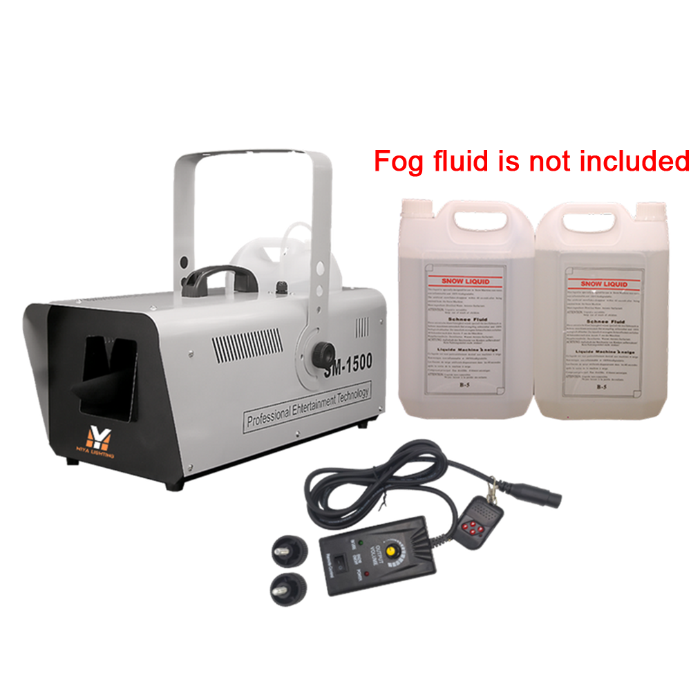 Portable 1500W Snow Machine Remote Control for Weddings Events