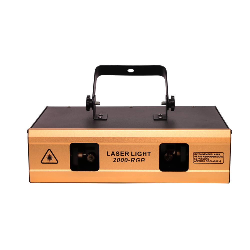 2W Voice Remote Dual Lens RGB Laser Animation Light for DJ Disco Stage Party