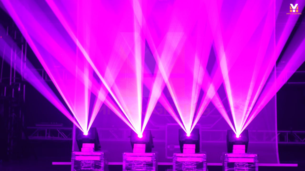 Four A4 10W Outdoor Lasers Create Your Complete MIYA Holiday Light Show