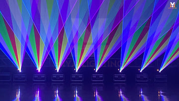 Laser Show with 8 MIYA SF2 Professional Outdoor Laser Light Projectors