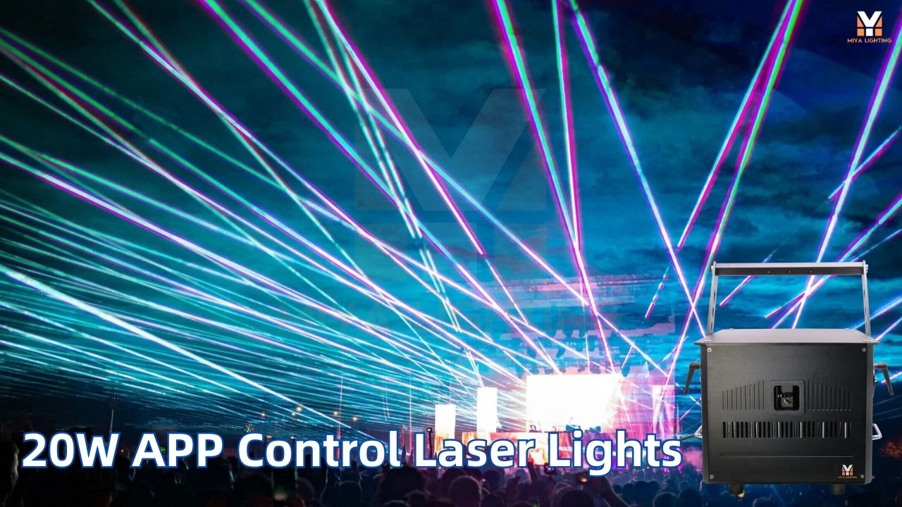 MIYA F3500B Outdoor Laser Light Projector for Concert Laser Shows DJs and Nightclub Stage Lighting
