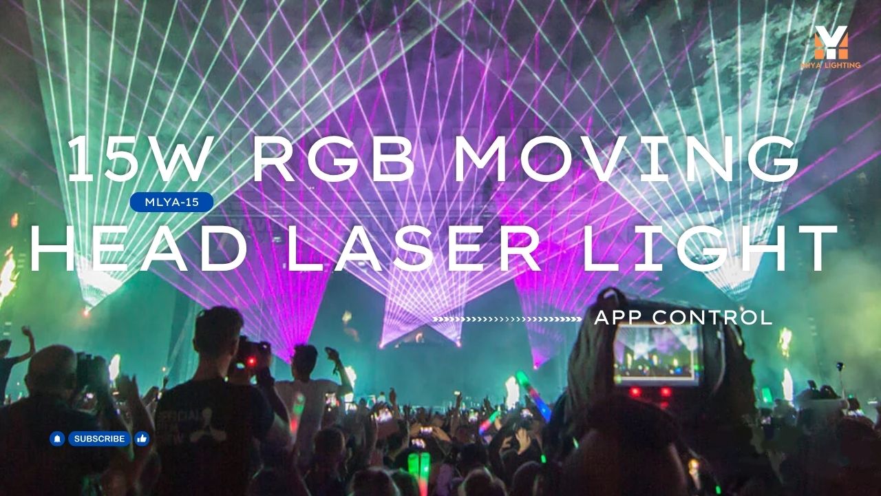 15W RGB Moving Head Laser Light: Dynamic Laser Effects for Clubs, DJs, Weddings and Live Stages