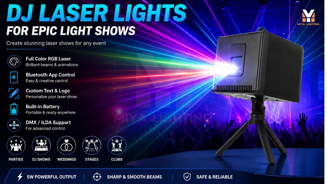 DJ Laser Lights for Mobile DJs: Build a Bigger Party Show Anywhere