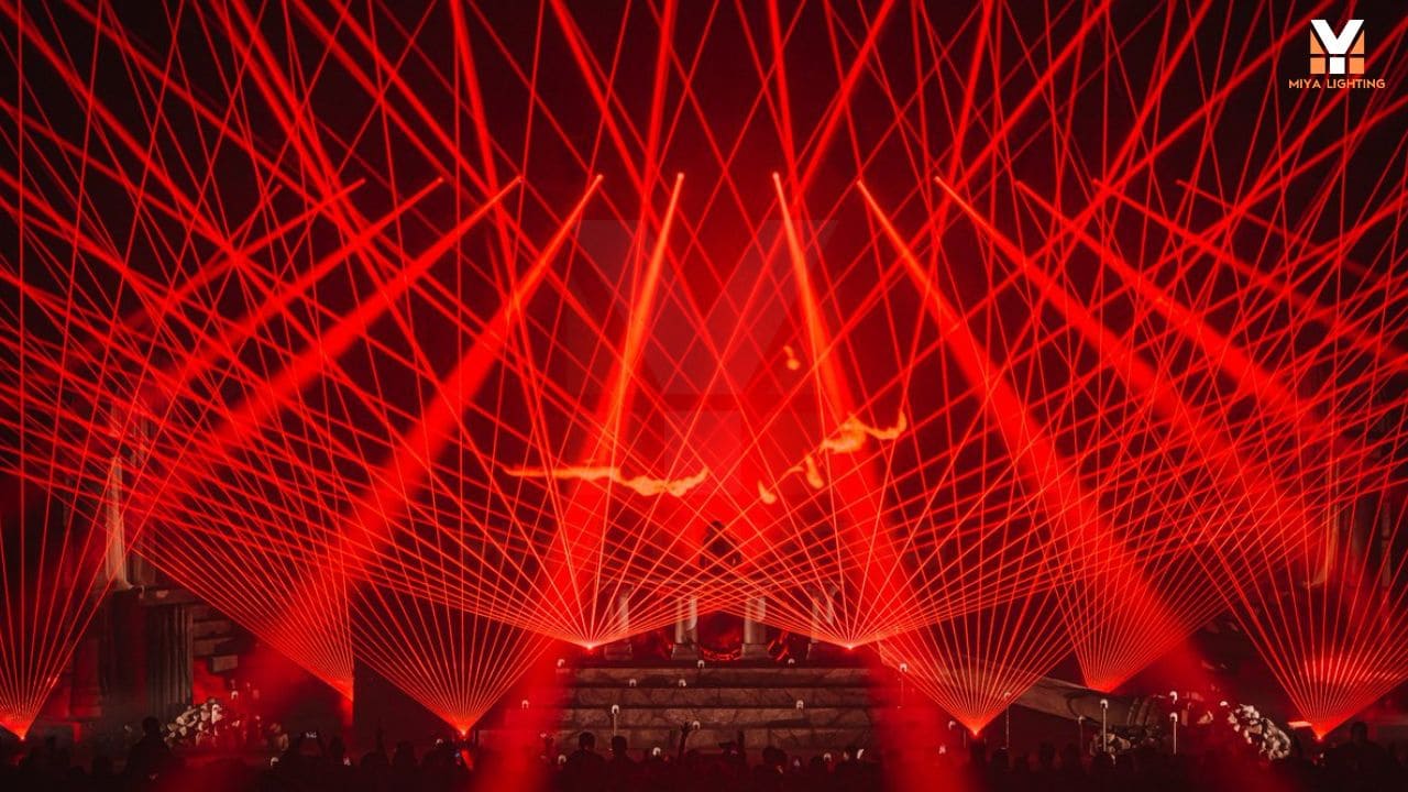 Concert Laser Light Show Solutions with MIYA M4500 and MY SF2 for Stage Events