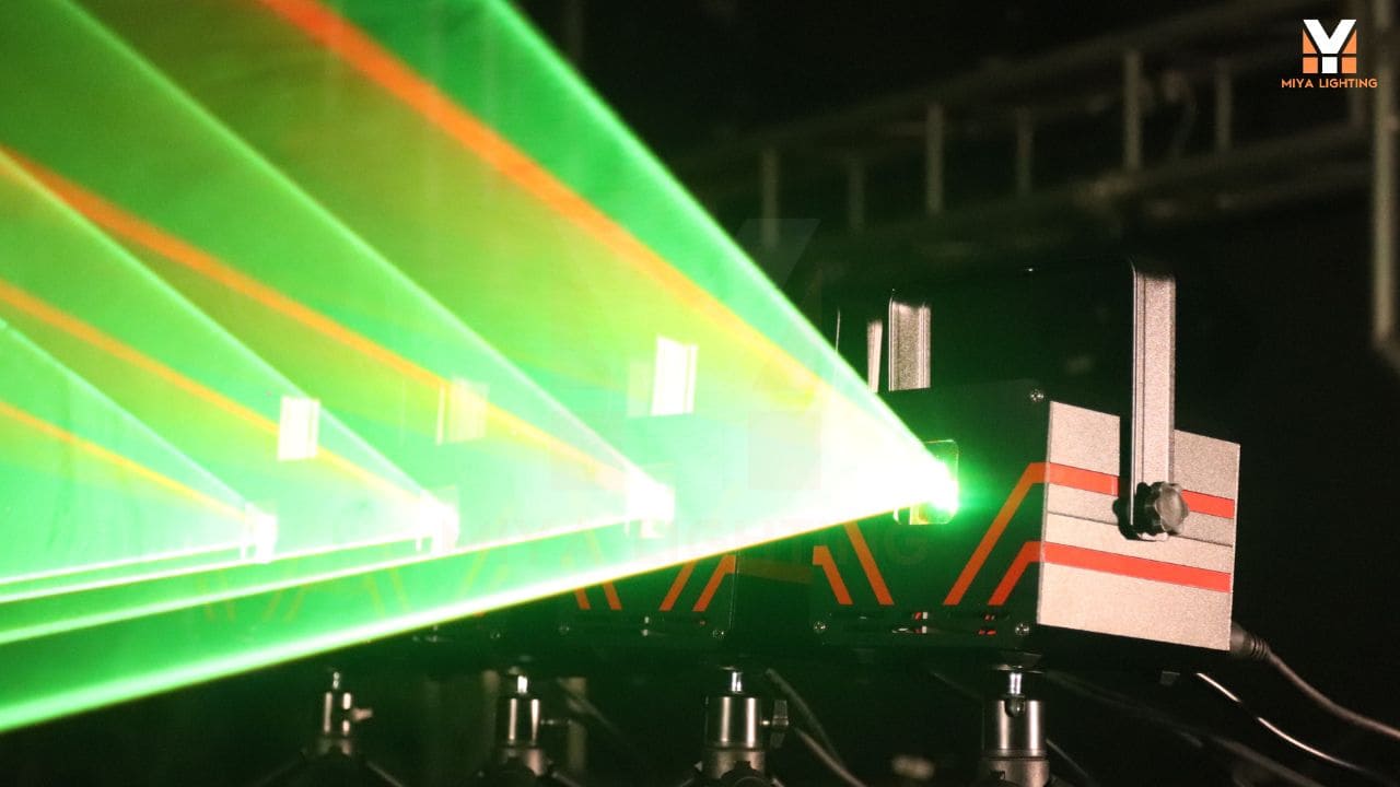 how to use a laser cube and dmx laser lights without a controller like a pro