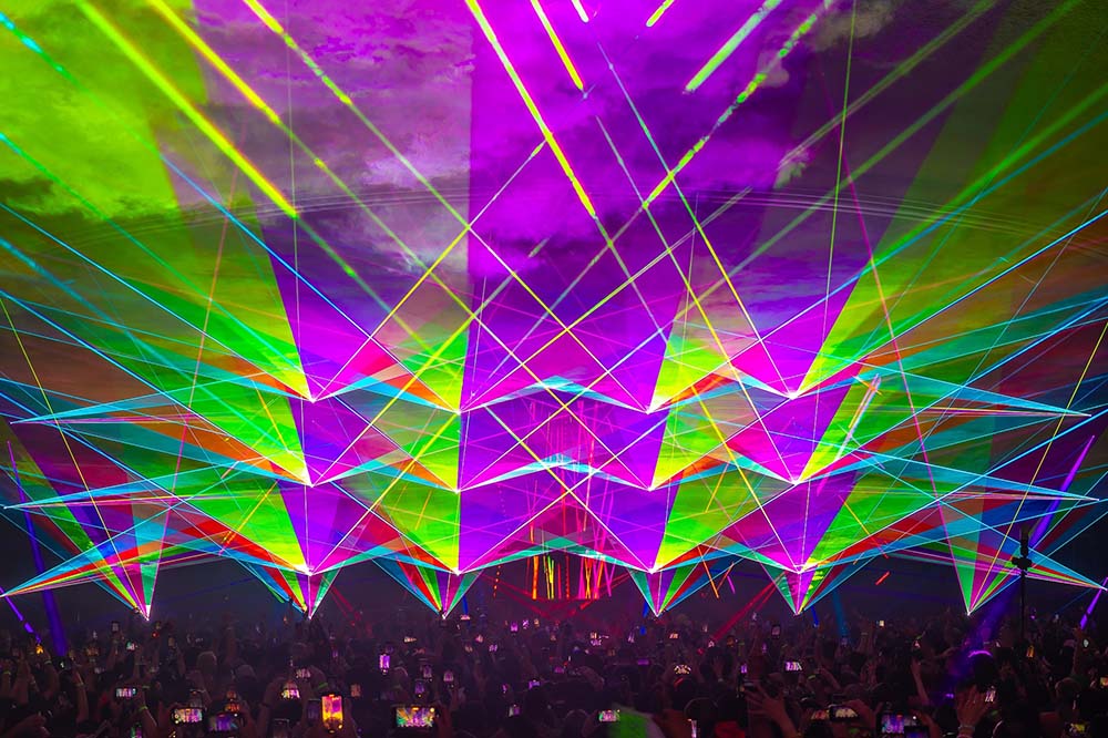 Laser Projection Medium for Laser Beam Effects RGB Full Color Laser Light Show Projectors