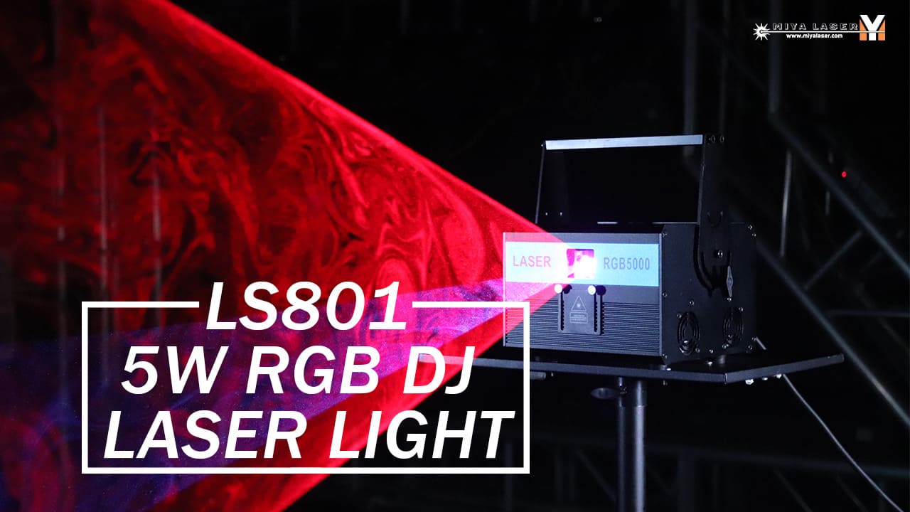 Professional 5W RGB Animation Laser Projector DMX ILDA for DJ Club Lig