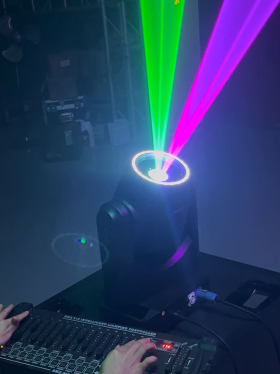 Laser + LED Dual Lighting Effects