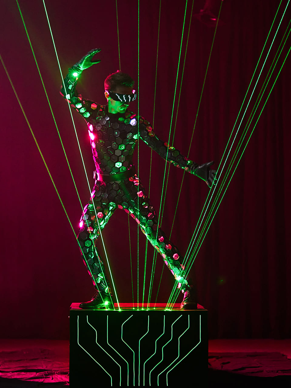 Interactive Laser Man Show Experience