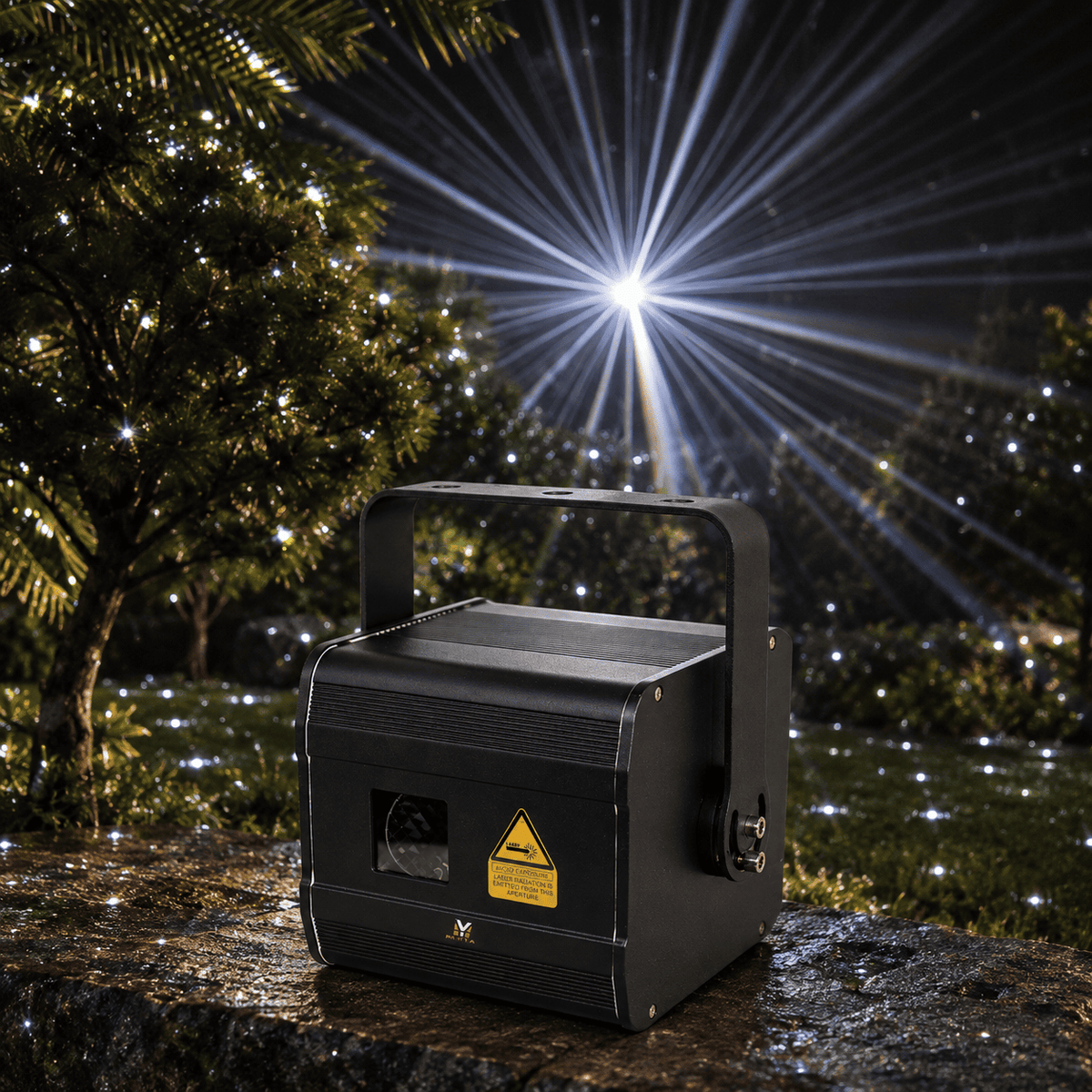 MIYA Laser 5W White Strobe Snow Lights Laser Projector For Christmas