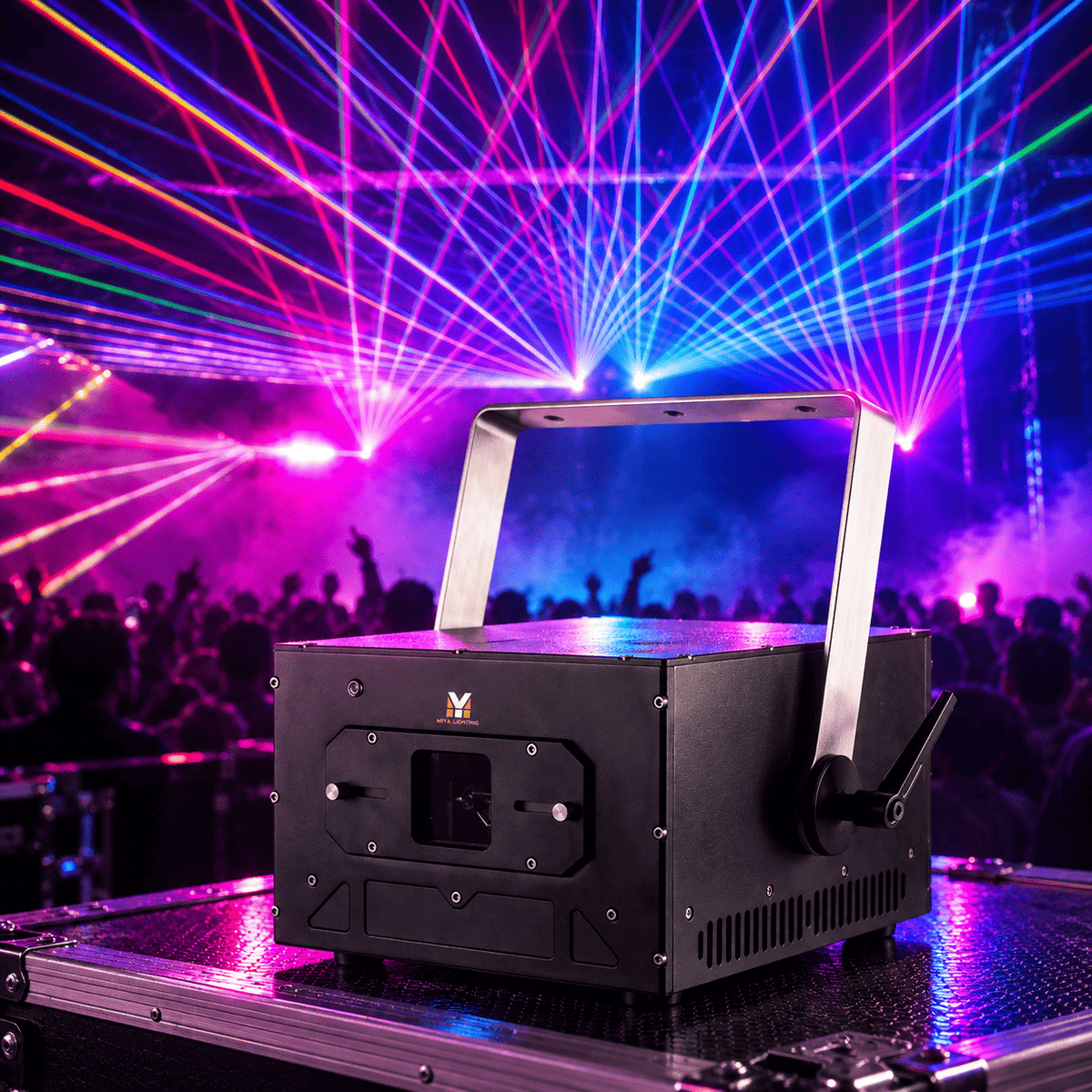 MY2-ZQ5 RGB 10W Outdoor Laser Projector IP65 Waterproof 500 Built In Animations