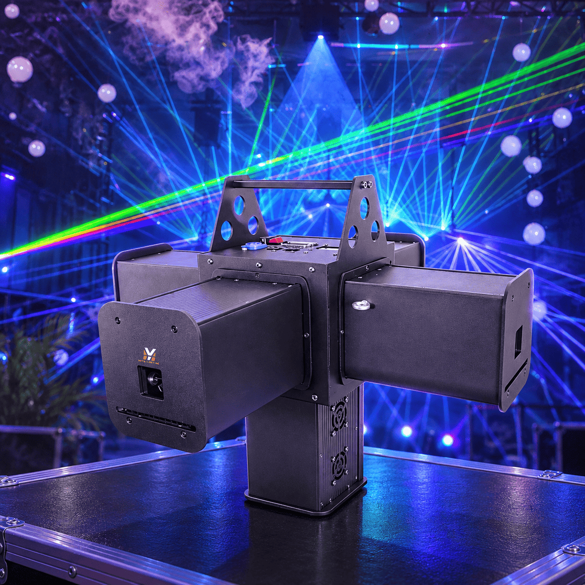 5W×5 Moving Head Laser Projector with Lifting Winch System Professional Laser Stage Lighting