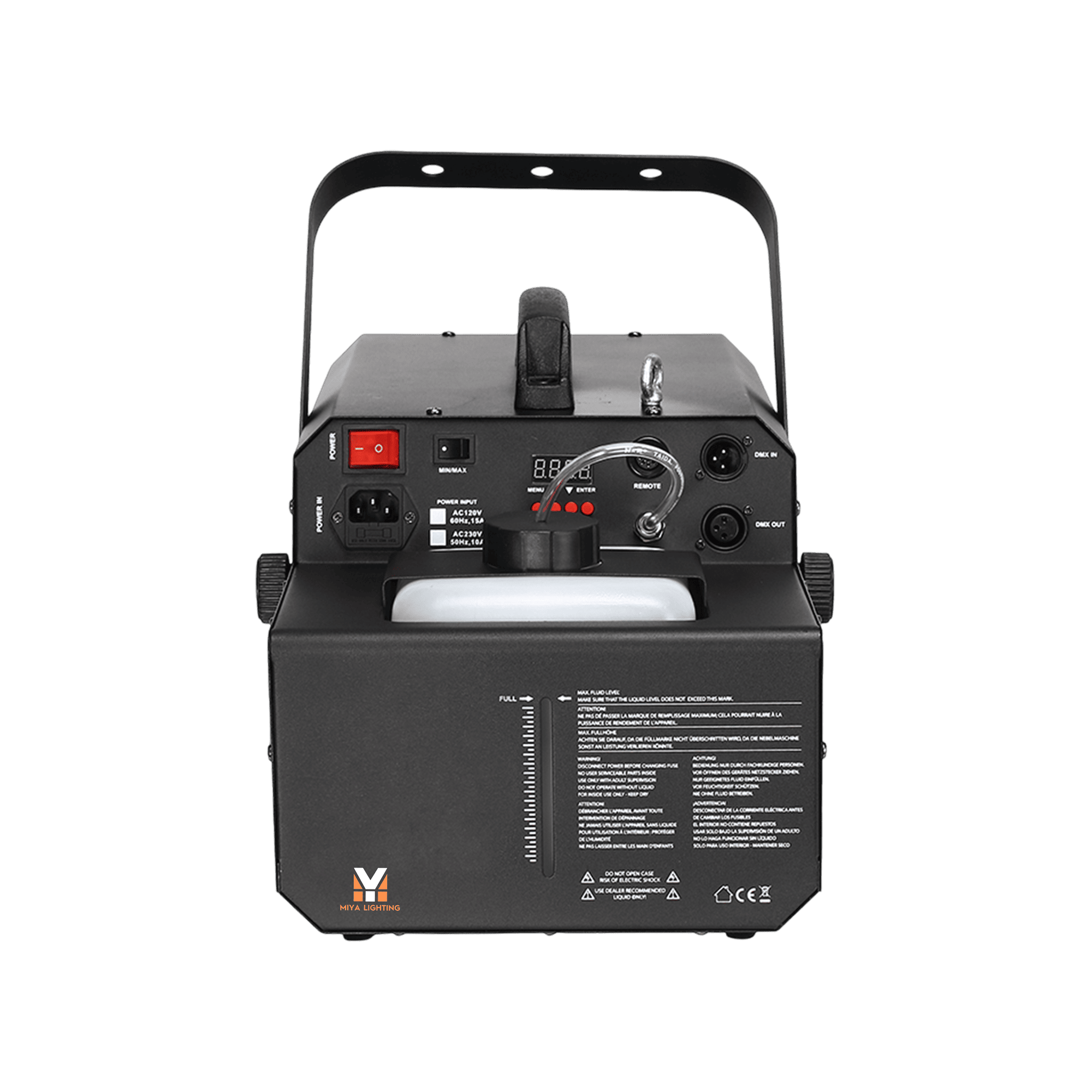 MIYA 1650W Snow Machine for Weddings Parties Holiday Events with Remote and Adjustable Snow Output