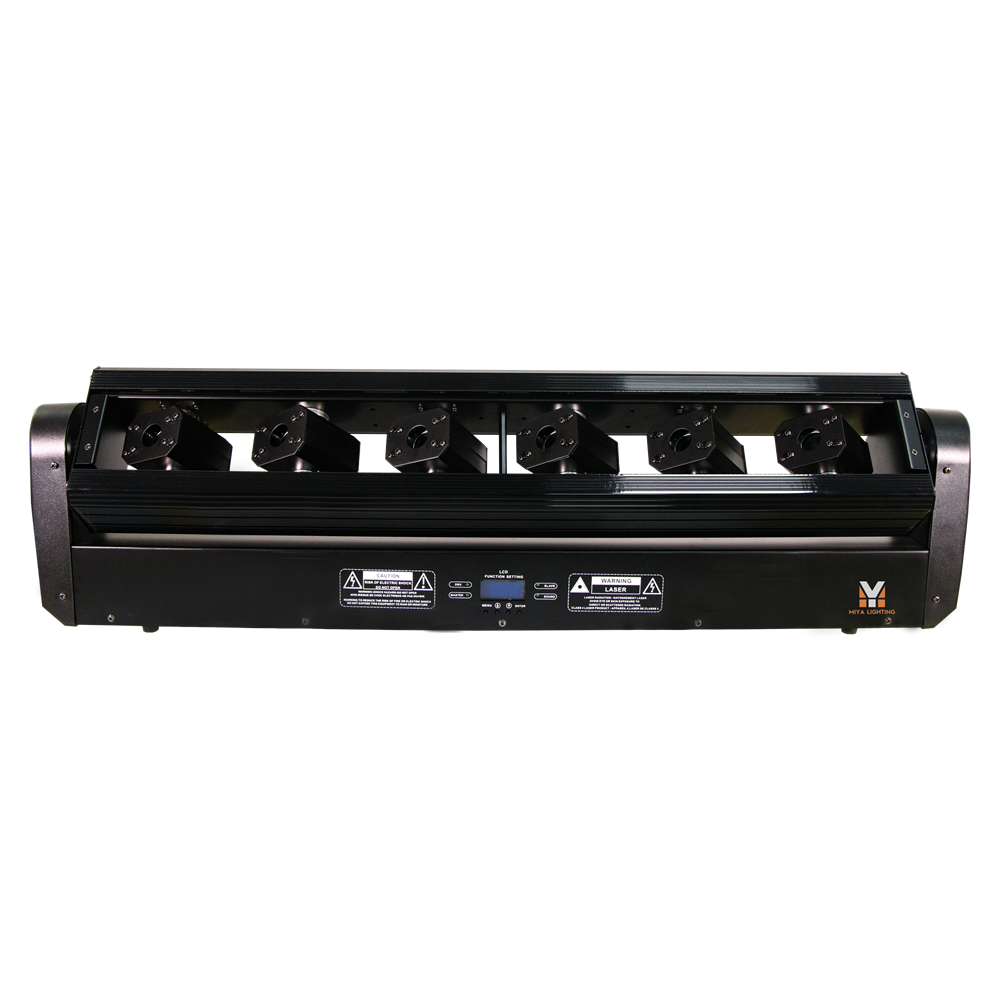 6 Eyes RGB Laser Moving Head Full Color laser stage lighting Monster DJ club lighting  laser light show
