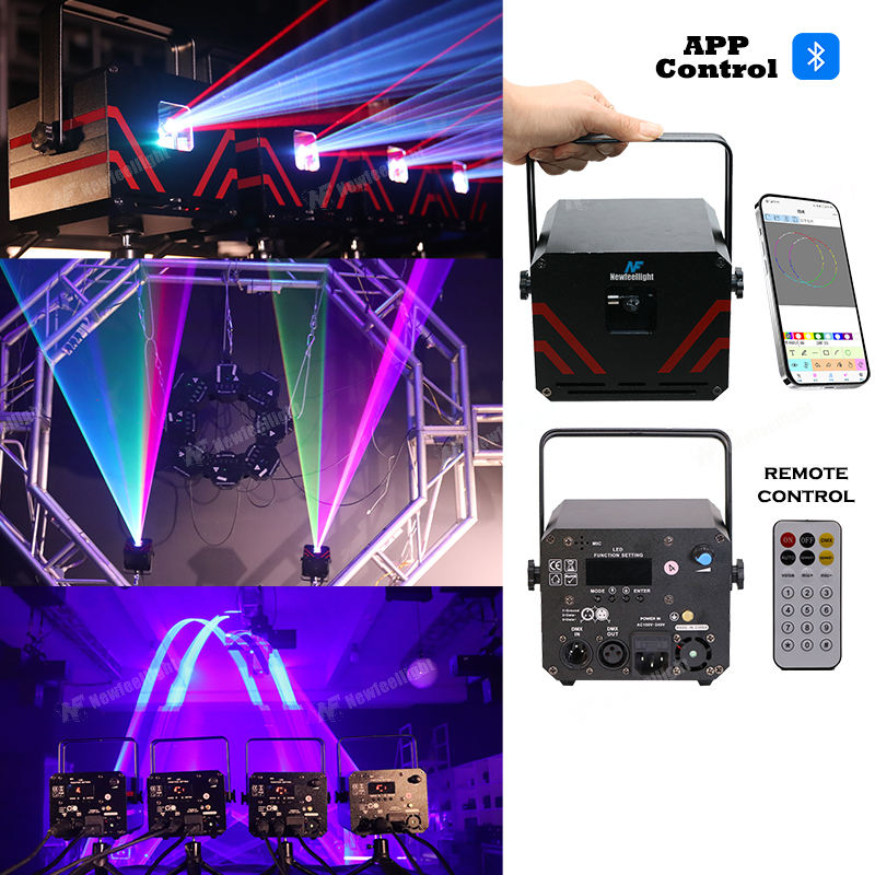 Mini Portable RGB Animation Laser Stage Lighting Projector with App Control